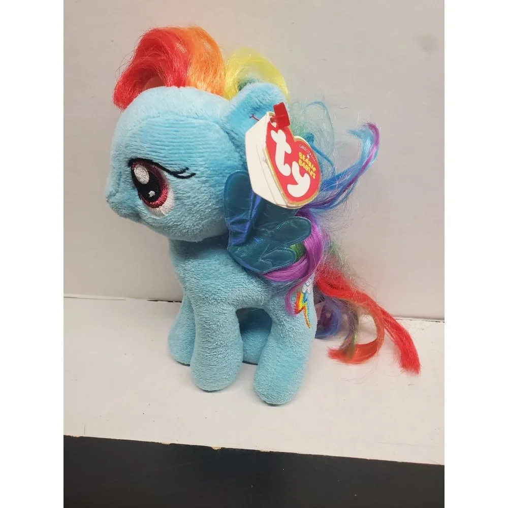 7 Inch Ty My Little Pony The Beanie Babies‎ Collection Rainbow Dash Plush - New